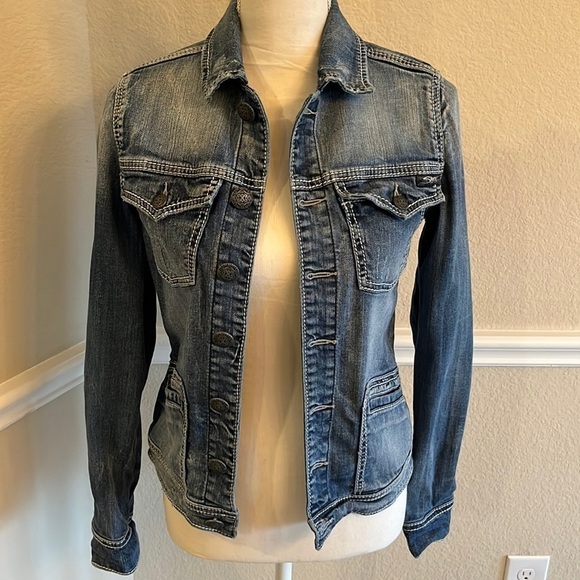 Silver Jeans Rianna Denim Jacket Size S - Picture 1 of 16